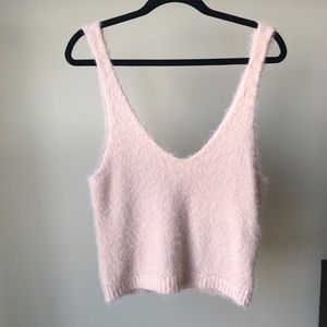 Brave Soul peach knit tank top.